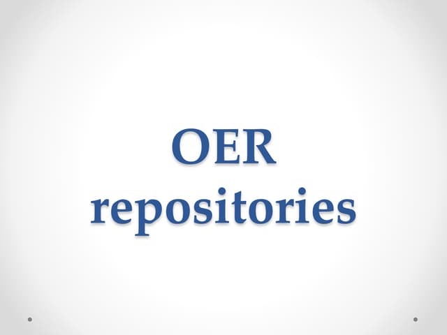Oer repositories