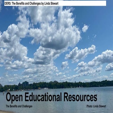 Benefits and Challenges of Open Educational Resources (OER) PPT | PPTX