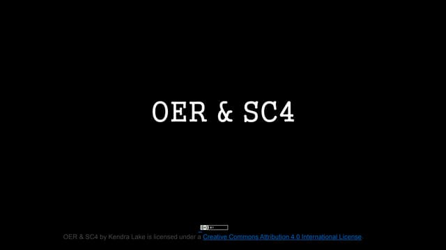 OER & SC4