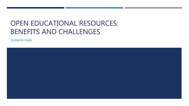 OER Benefits and Challenges