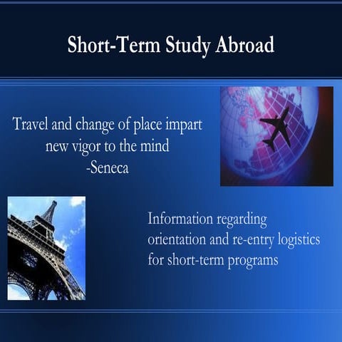 Short-Term Study Abroad