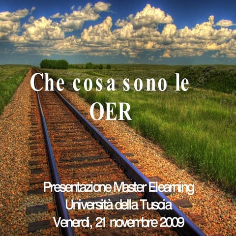 Che cosa sono le OER
