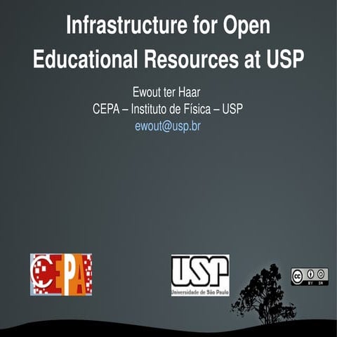 Infrastructure for Open Educational Resources at USP
