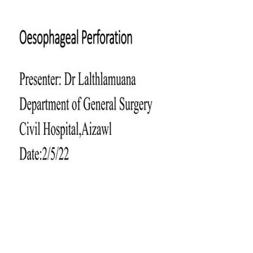Oesophageal Perforation.pptx
