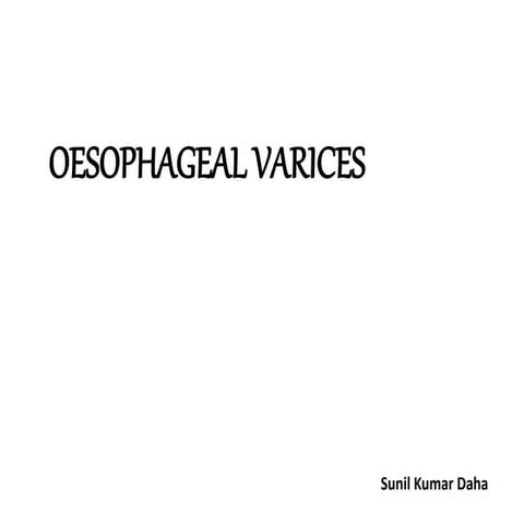 Oesophageal varice