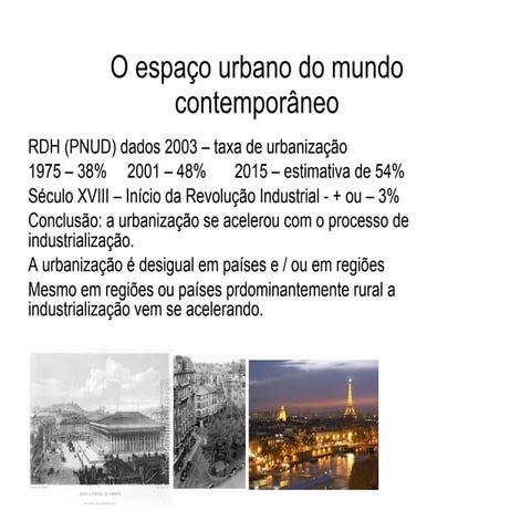 O EspaçO Urbano Do Mundo ContemporâNeo | PPT