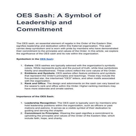 oes sash | PDF