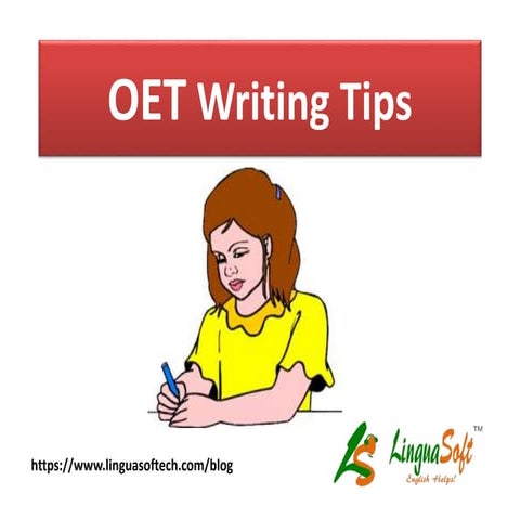 OET writing tips