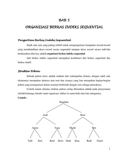 5. organisasi indeks sequential