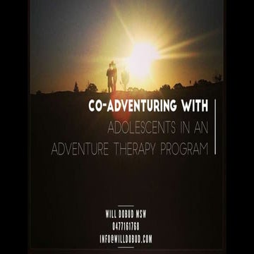 Adventure Therapy Professional Development - 3 March 2017
