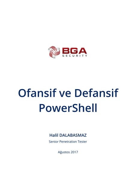 Ofansif ve Defansif Powershell