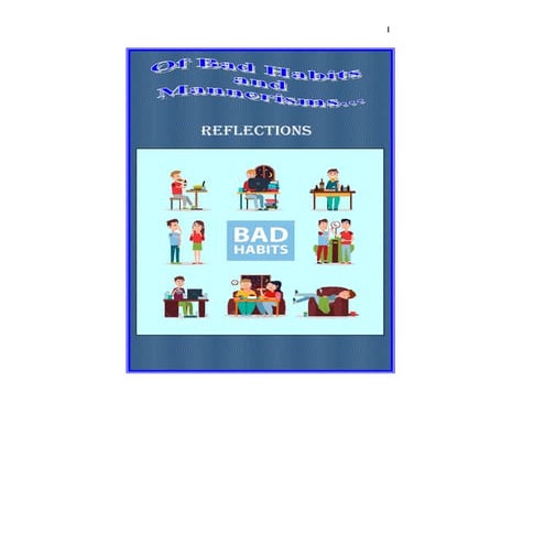 Of Bad Habits and Mannerisms... | PDF