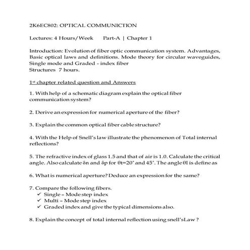 8th Sem Subject Ofc1st chapter notes by Lohith kumar 11GUEE6018