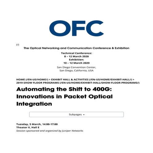 Ofc2019 automating 400 g-flyer