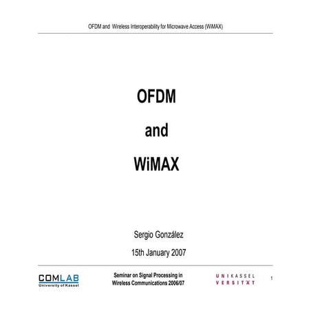 Ofdm & Wi Max