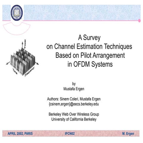 OFDM_Channel Estimation Techniques Based on Pilot Arrangement in OFDM ...