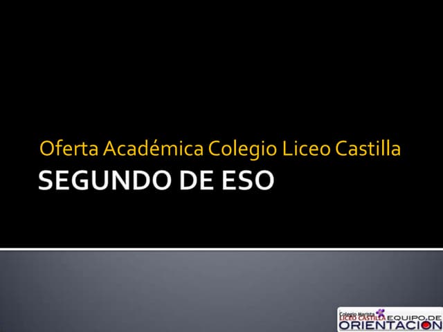 Oferta 2º eso 11 12