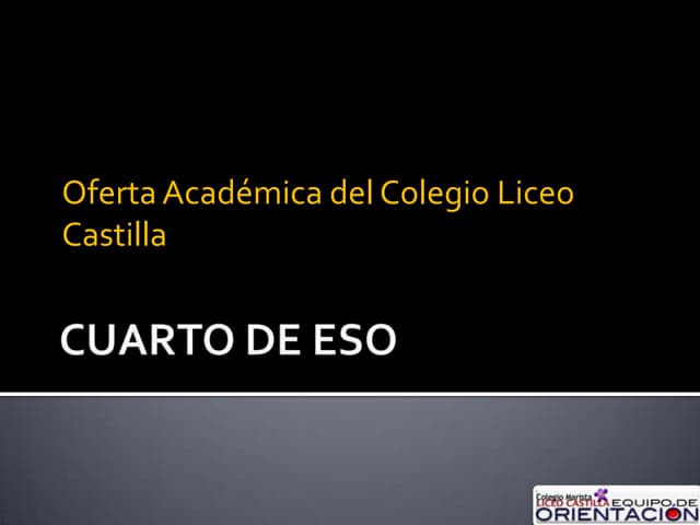 Oferta 4º eso 10 11