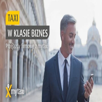 mytaxi w klasie biznes - przejazdy bezgotówkowe dla firm