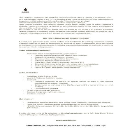 Oferta beca diseñador