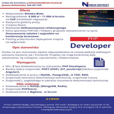 Oferta_Pracy_Php_Web_Developer_Kraków | PDF