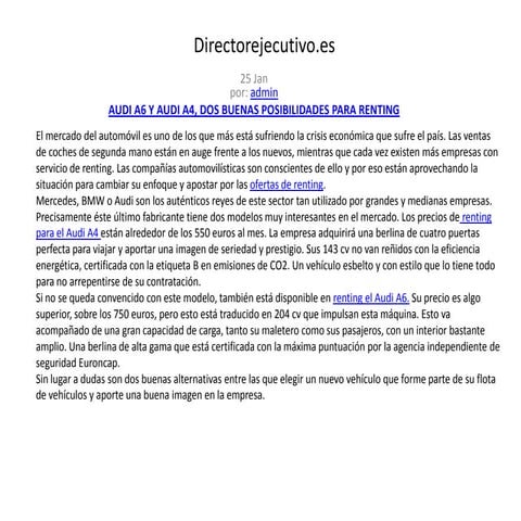 Oferta s renting 2012