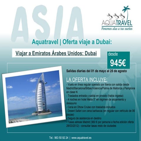 Oferta viaje a Dubai