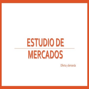 Oferta y demanda proyectos