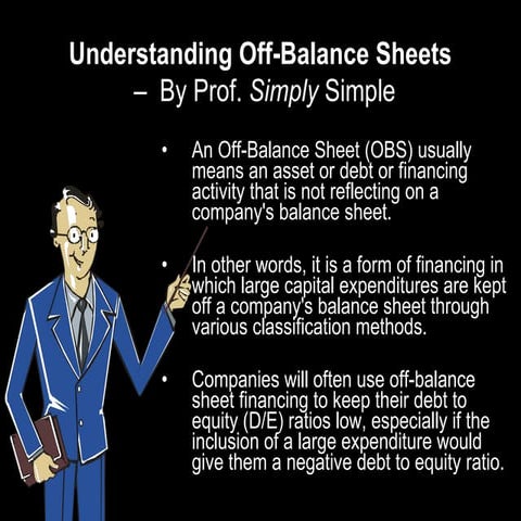 Off balance sheets