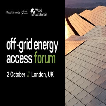 Off Grid Energy Access Forum