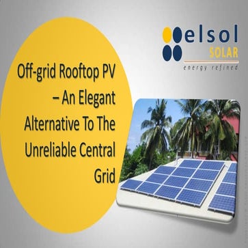 Off grid rooftop pv – elsol solar