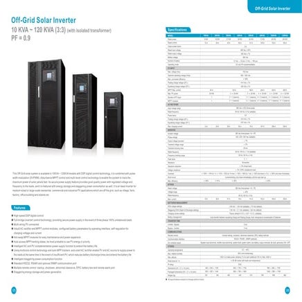 Off grid solar inverter 10-120 kva (3：3)