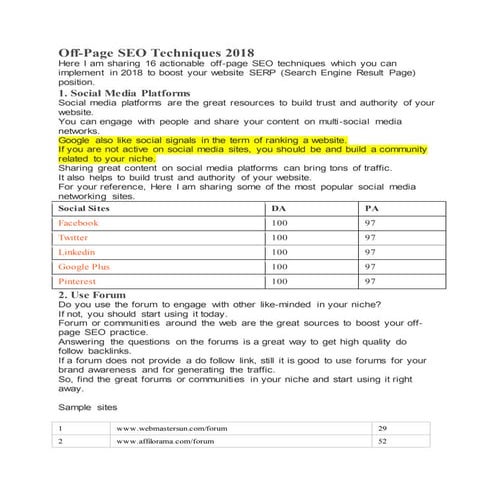 How to do seo. Best off page seo techniques for 2019