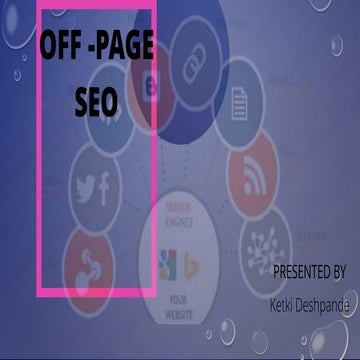 OFF PAGE SEO