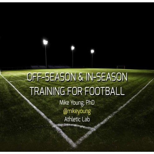 Off-Season & In-Season Fitness Training for Football (Soccer)