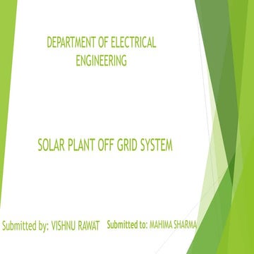 off grid solar power system presentation