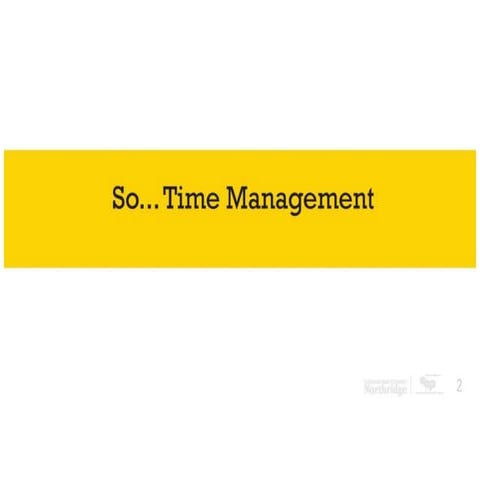 Time Management presentation