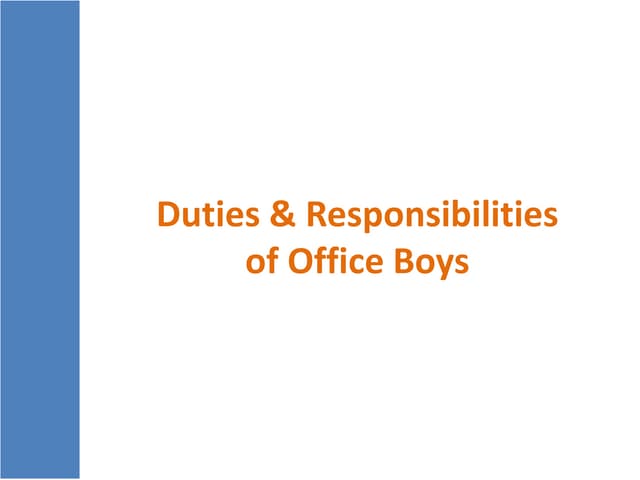 Office Boy Ppt Office Boy Ppt
