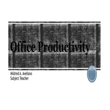 Office Productivity Sanagustinstandalonesenior Pptx