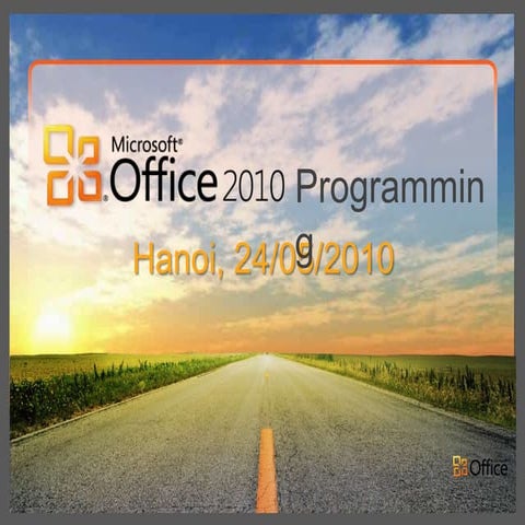 Office 2010 Programming | PPT