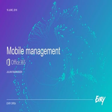 Mobile device management | PPTX