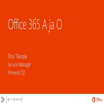 Office365 A ja O