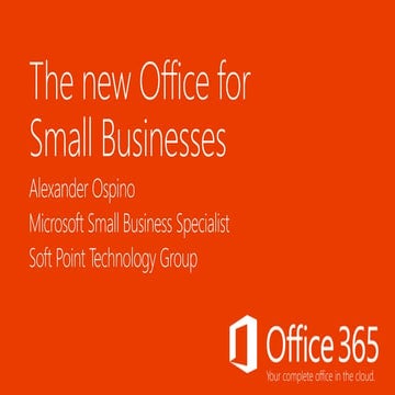 Office 365 for Home or Small Businesses