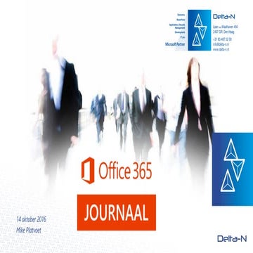 Office 365 journaal 12 oktober 2016