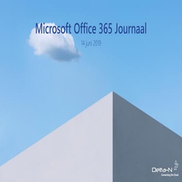 Office 365 journaal juni 2019