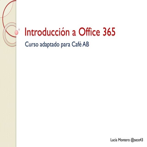 Introducción a Office 365