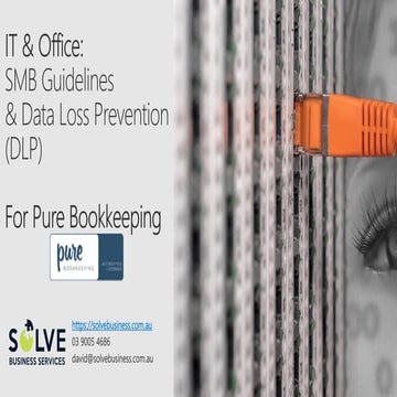 Office 365 smb guidelines for pure bookkeeping (slideshare)