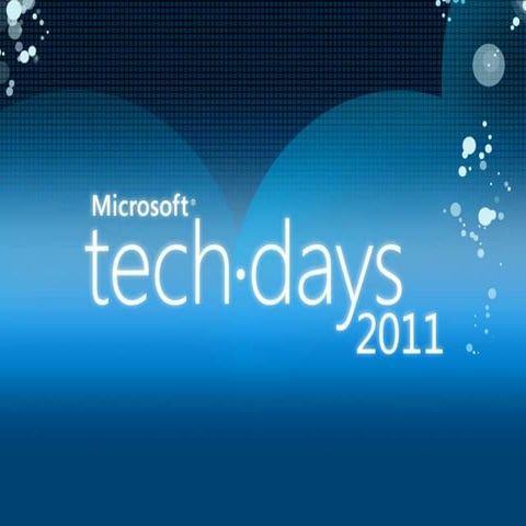 TechDays 2011 - BPOS204 - Office 365 vue_d_ensemble_SharePoint_online v1.0_pu...