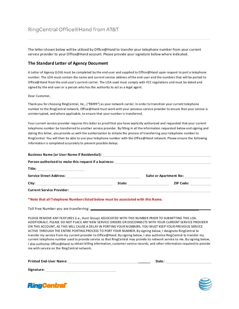 officeathand letter of authorization form toll free number letter authorizing