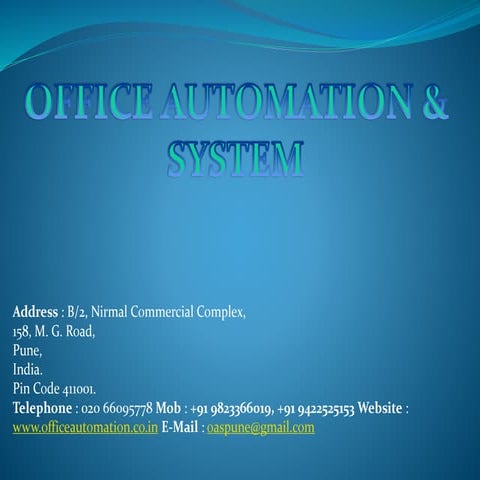 Office Automation & System